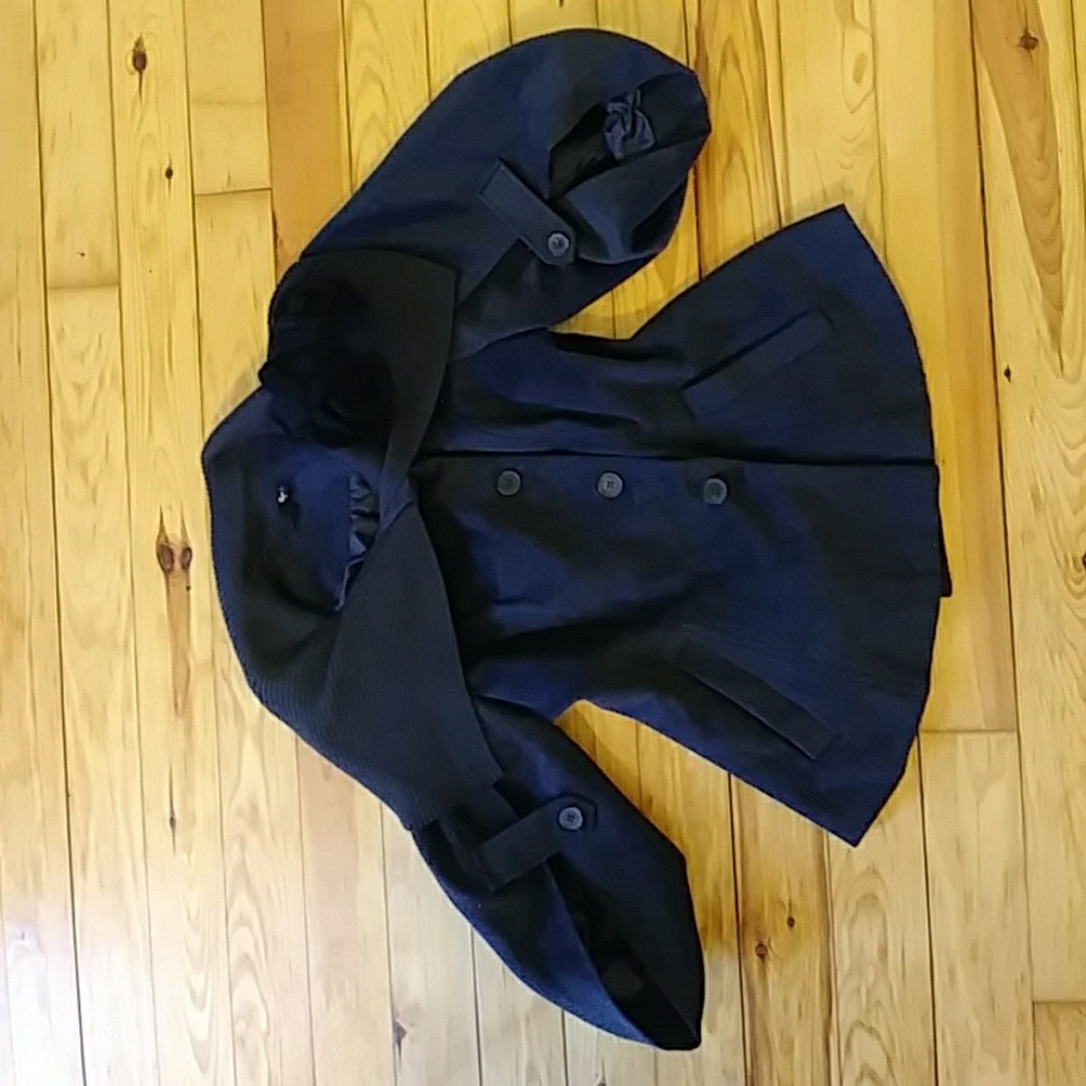 Peplium Jacket with collar, flower detail